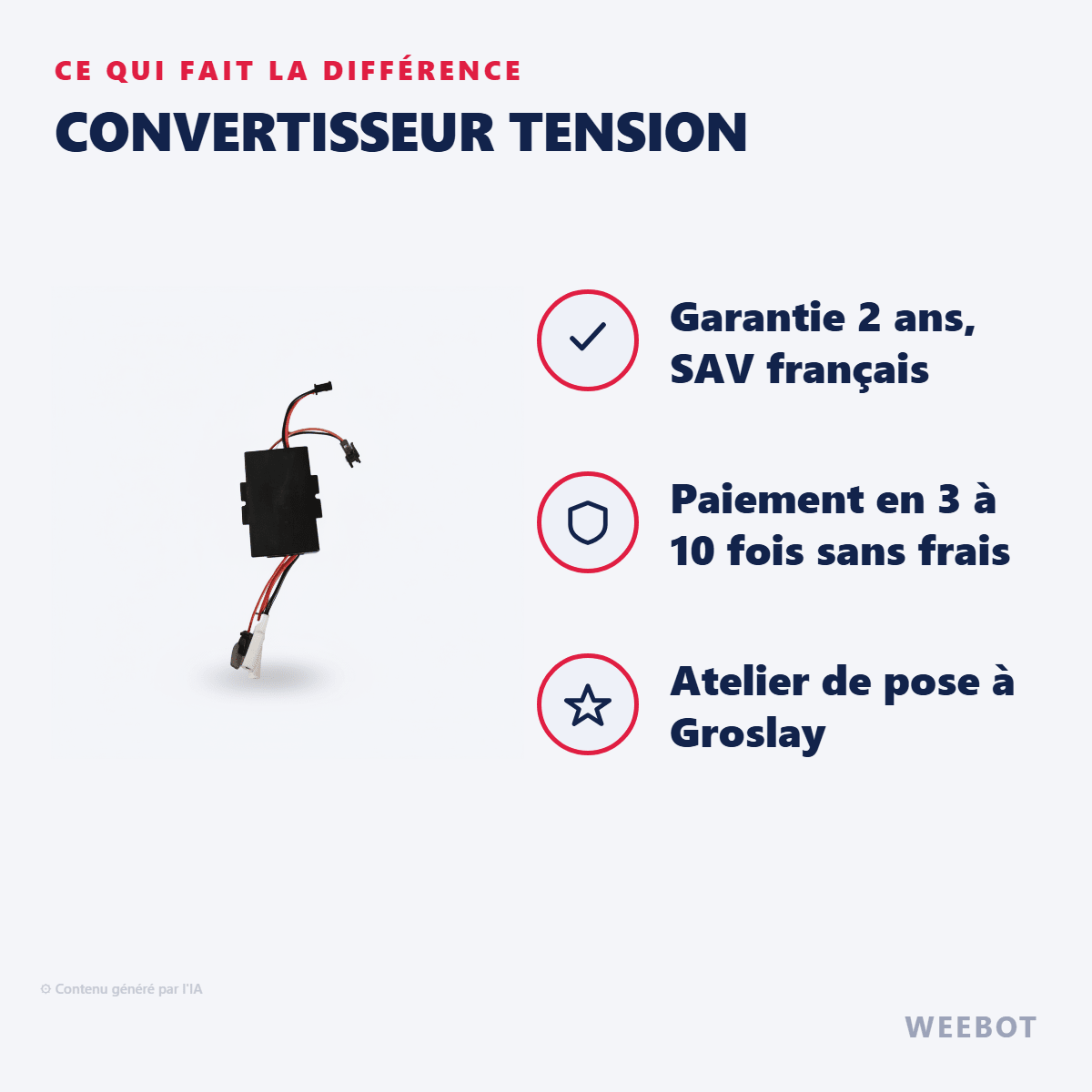 Convertisseur Tension pour Trottinette Electrique Dualtron Mini Minimotors - Weebot