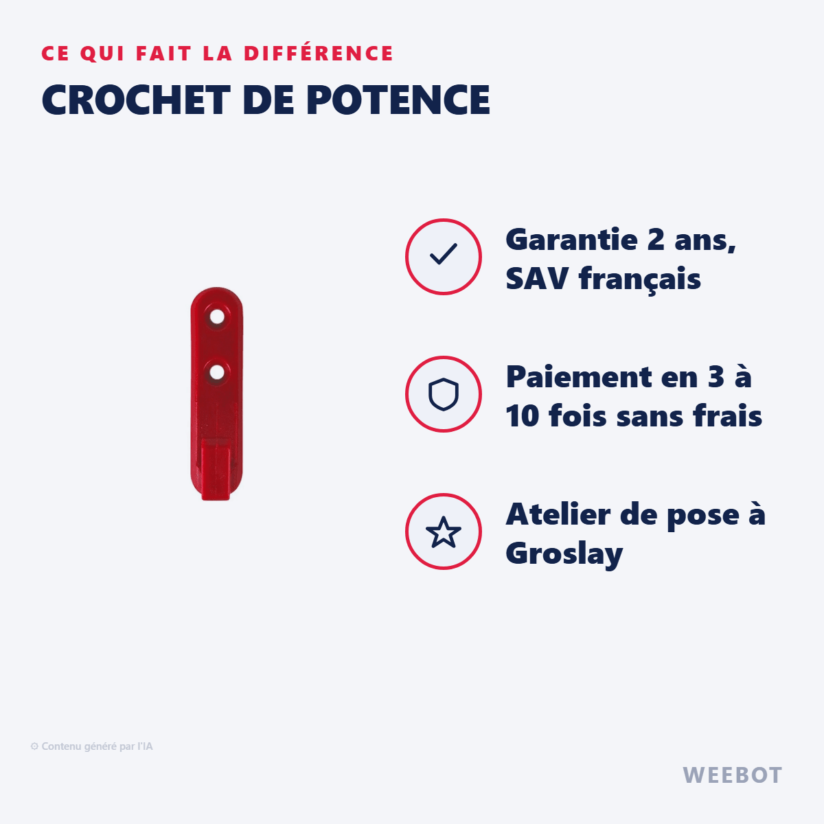 Crochet De Potence Pour Trottinette Électrique Wispeed T855 - Weebot