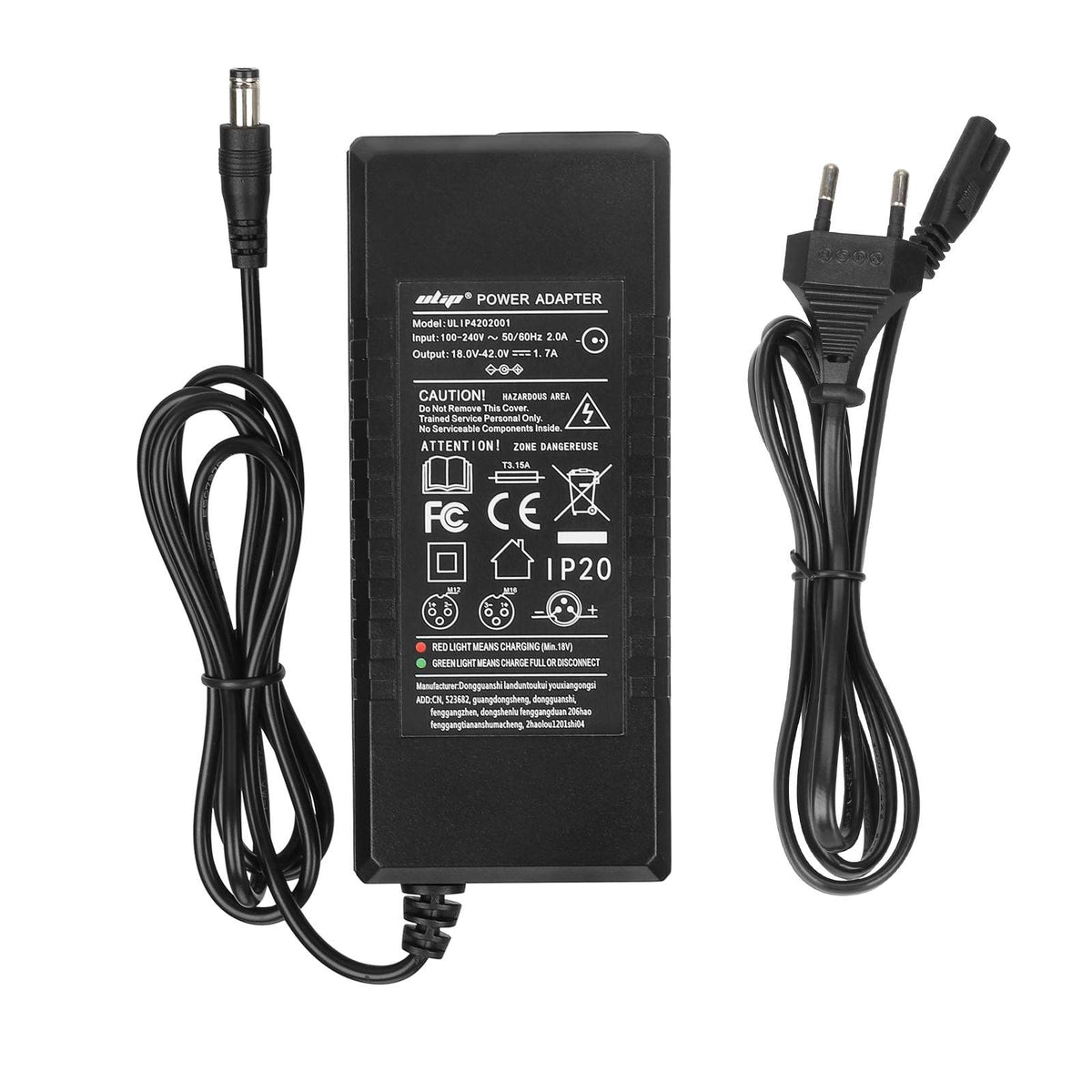 Chargeur 42V 1,7A Prise DC 2,1 mm, vue 4