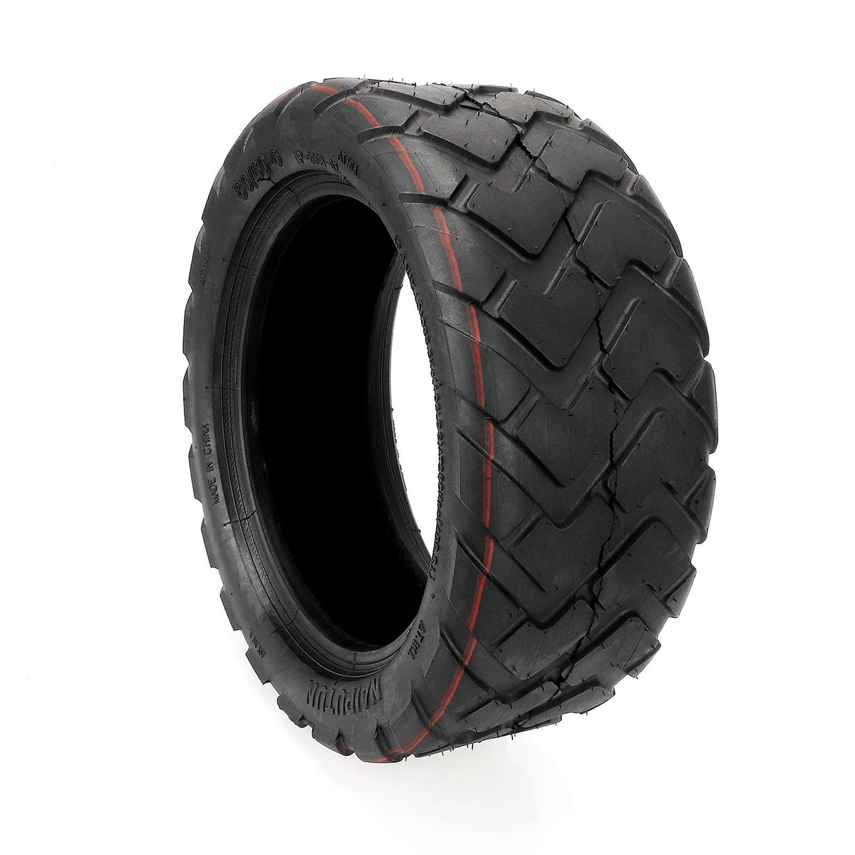 Pneu tubeless tout-terrain 10 pouces 80/65-6 noir pour trottinette électrique
