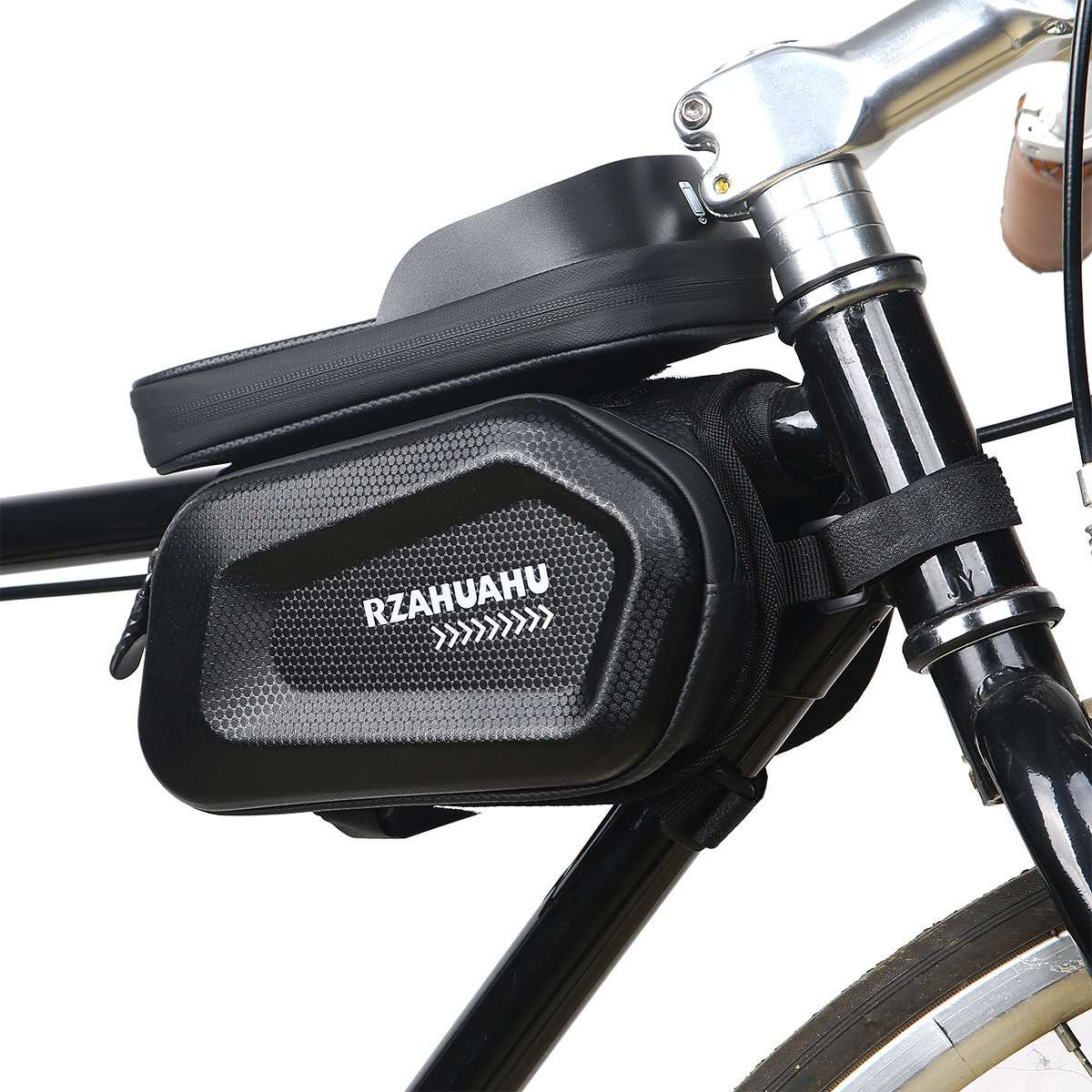 Sacoche Rigide Imperméable avec Support Téléphone Noir, vue 2