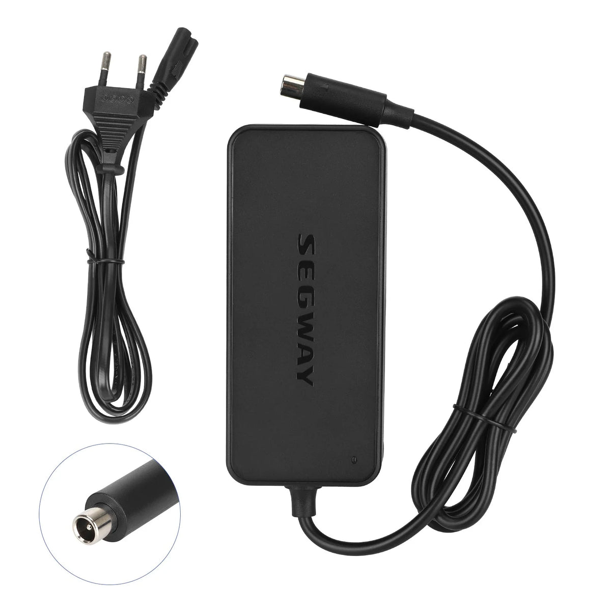 Chargeur noir d'origine 42V 1,7A avec câble d'alimentation secteur EU et connecteur de charge