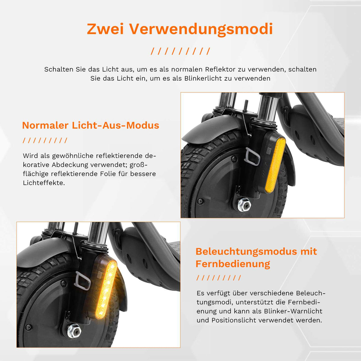 Kit Clignotants Rechargeables Sans Fil 3 Jeux avec Télécommande, vue 3