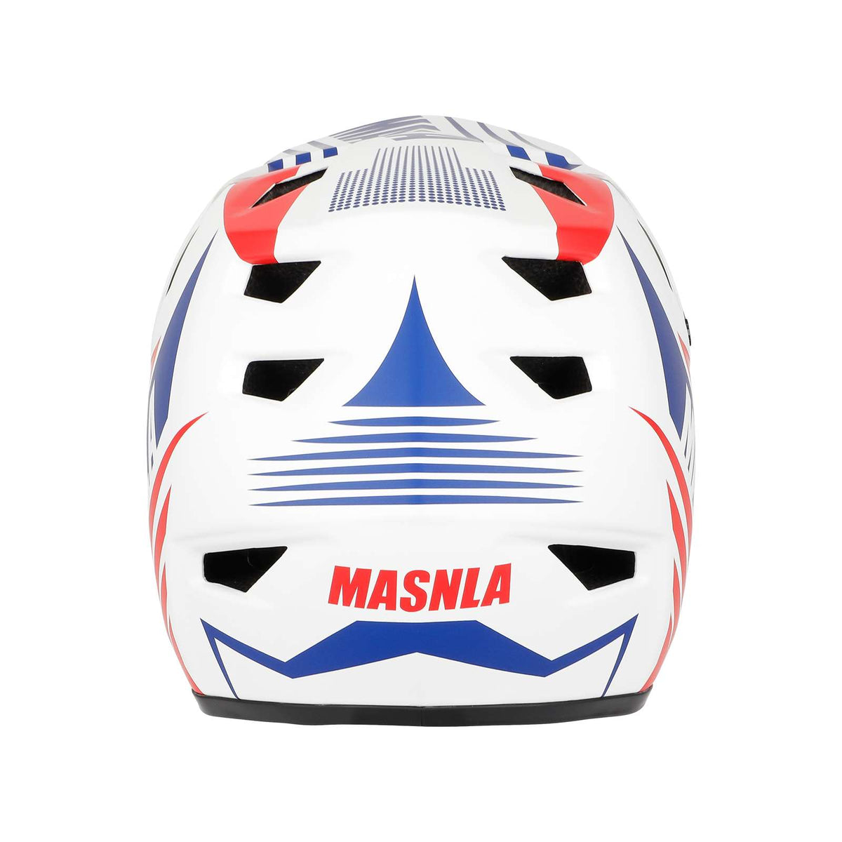 Casque Cross Off-Road Blanc, Rouge et Bleu (Taille M), vue 4