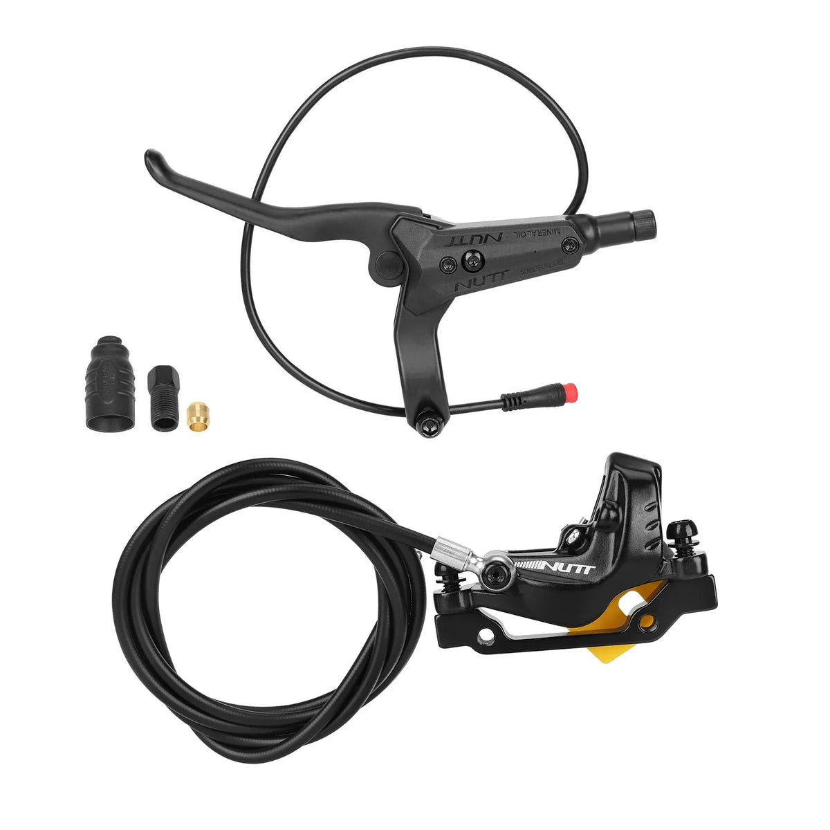 Kit de frein hydraulique NUTT comprenant levier de frein gauche, durite et étrier de frein avant