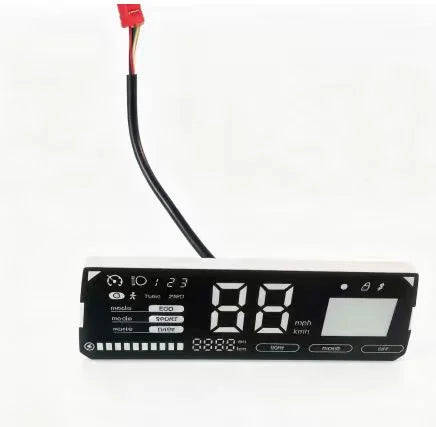 Afficheur écran LCD rectangulaire pour trottinette électrique avec câble de connexion