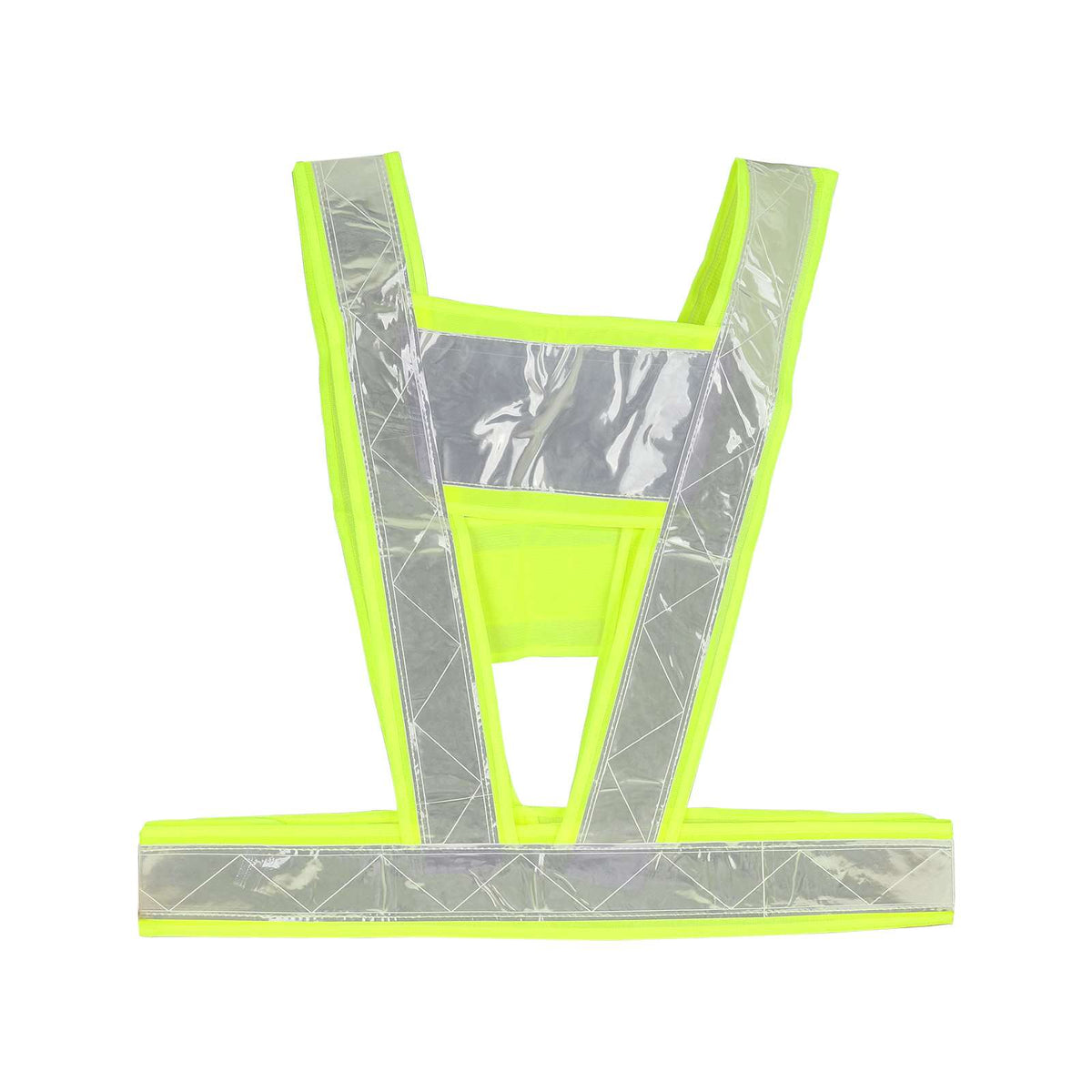 Gilet Réfléchissant en V Vert Fluo, vue 3