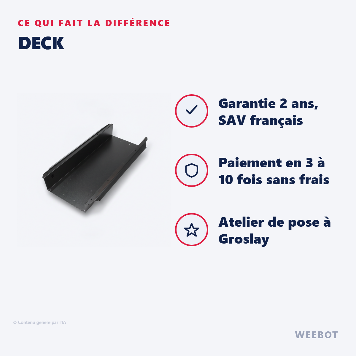 Deck : les points forts