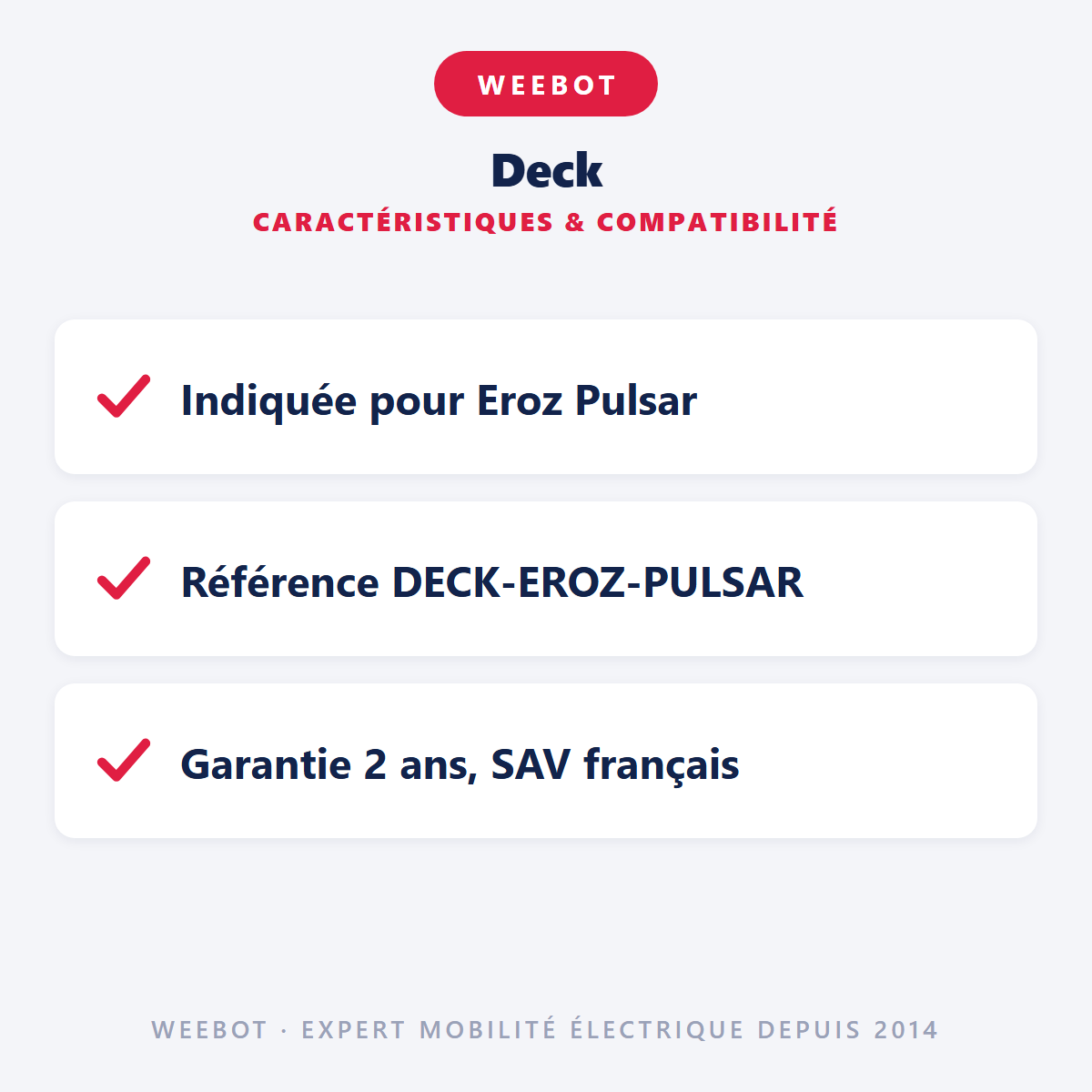 Deck : caractéristiques et compatibilité