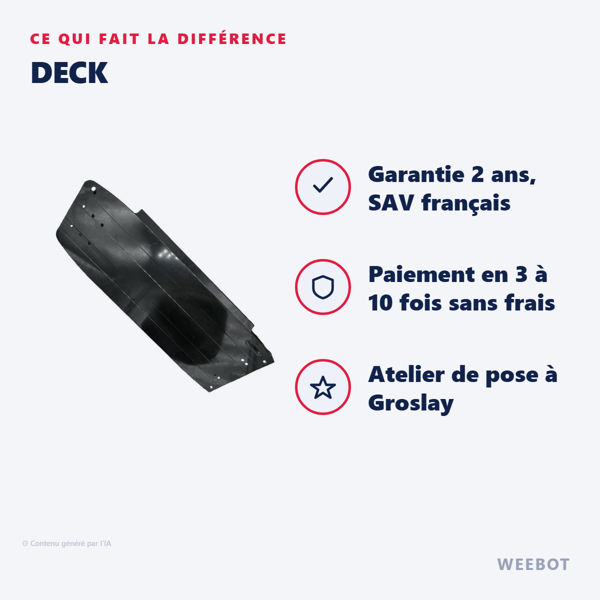 Deck : les points forts