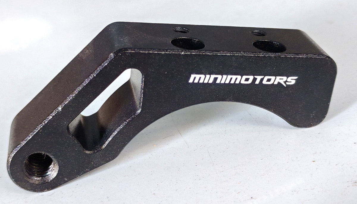 Support d'amortisseur de direction A noir gravé Minimotors pour Dualtron Storm