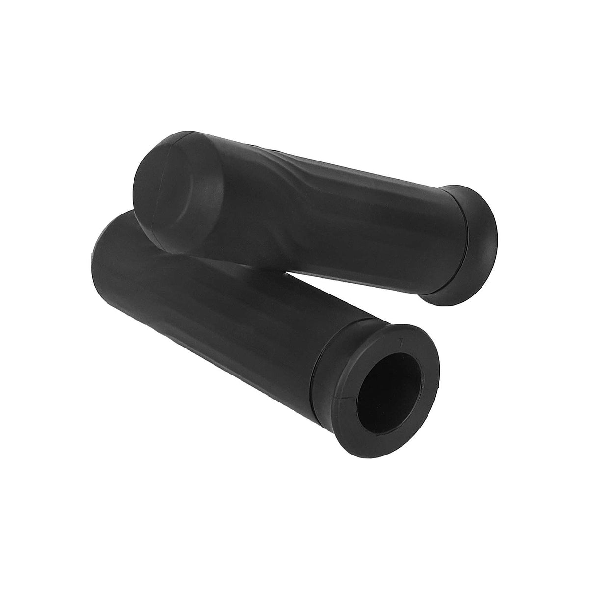 Paire de poignées de guidon en silicone noir pour trottinette électrique
