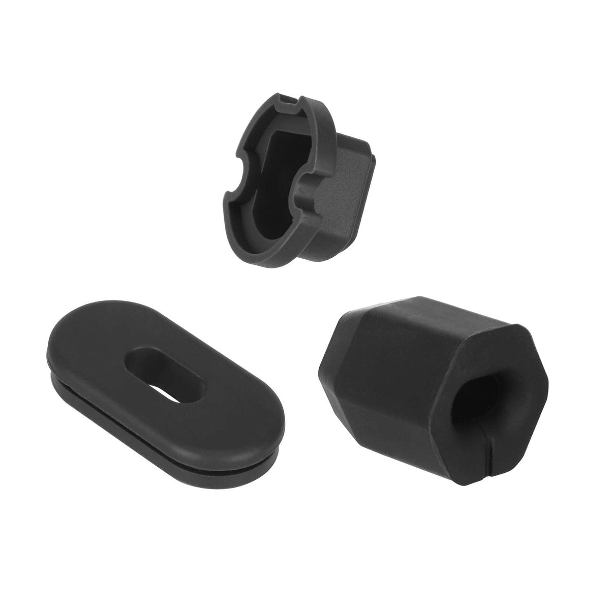 Kit de trois protections en silicone noir de formes différentes d'origine