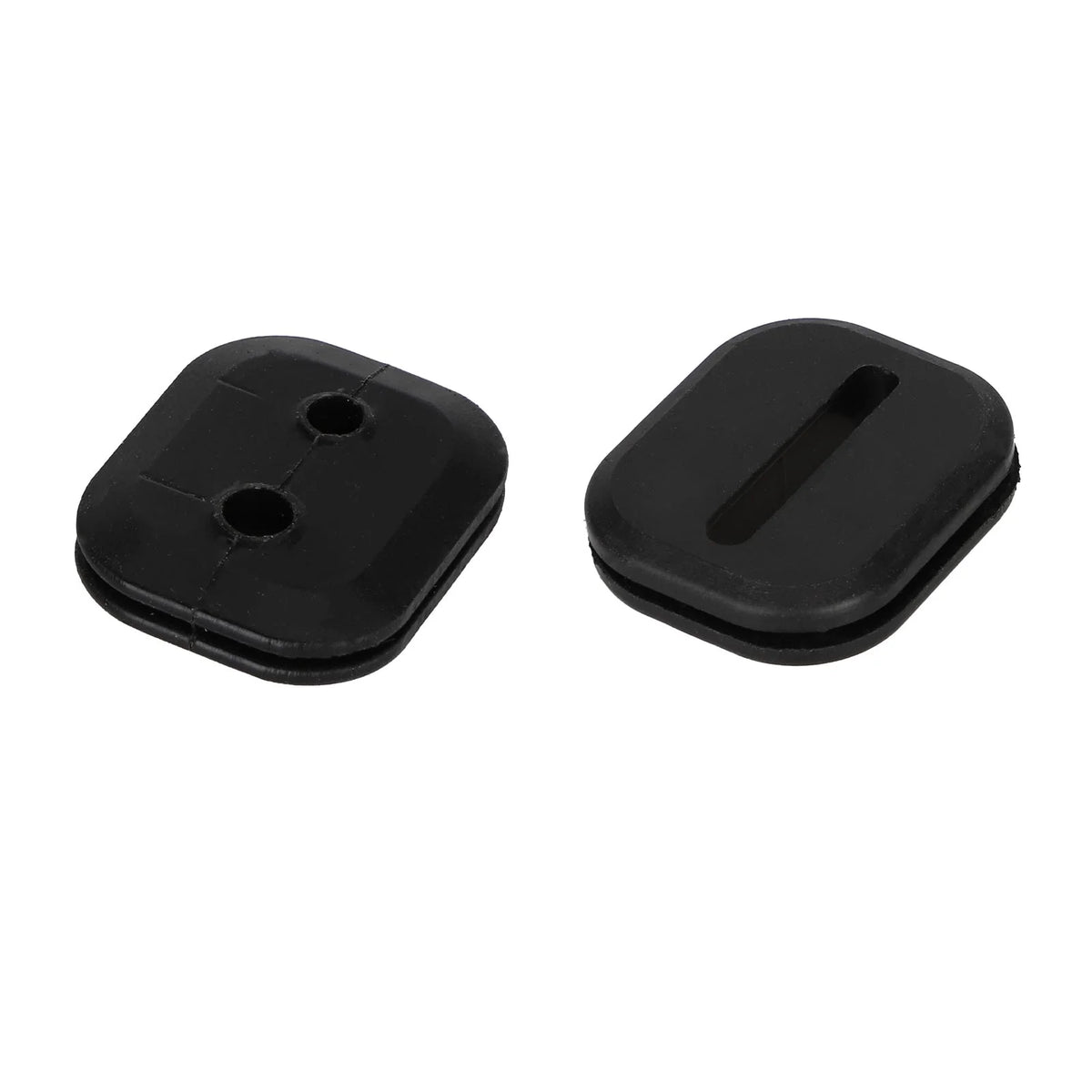 Deux bouchons d'étanchéité en silicone noir pour passage de câble de trottinette électrique