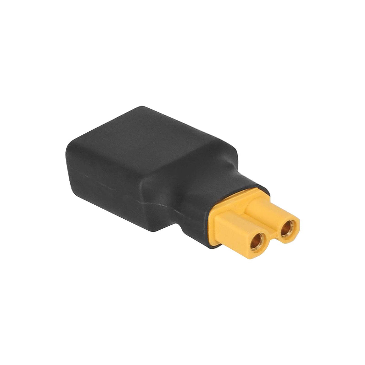 Adaptateur Connecteur XT60 Mâle Vers XT30 Femelle Noir et Jaune, vue 3