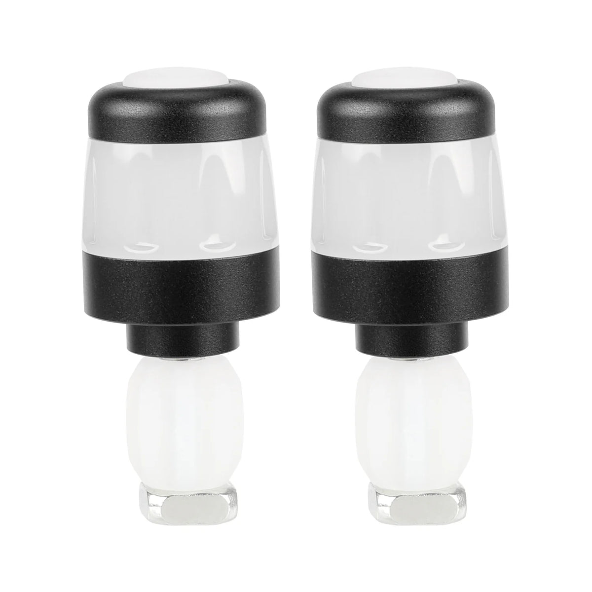 Clignotants d'Embout de Guidon Rechargeables USB Noir et Blanc (Paire), vue 6