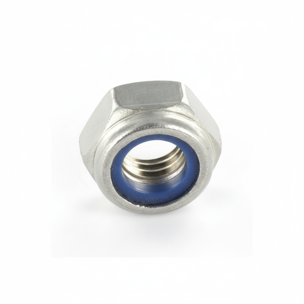 Écrou DIN985 Inox A2 Hexagonal Autofreiné, vue 1