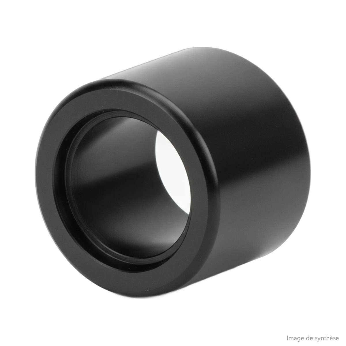 Schéma en noir et blanc d'une entretoise cylindrique d'amortisseur de direction