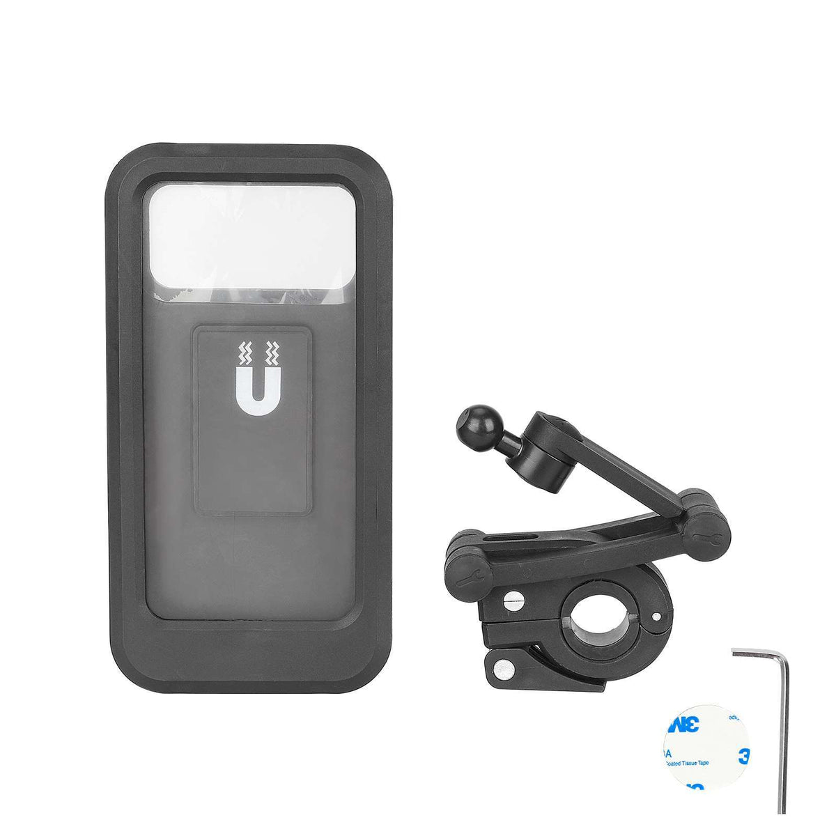Support Téléphone Étanche Magnétique Noir, vue 2
