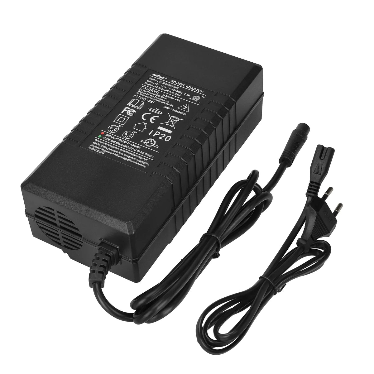 Chargeur 54,6V 2A Connecteur LP16 3 Broches, vue 3