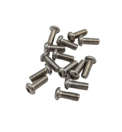 Lot de vis argentées à tête ronde M6x14 pour deck de trottinette électrique Dualtron Mini Spécial