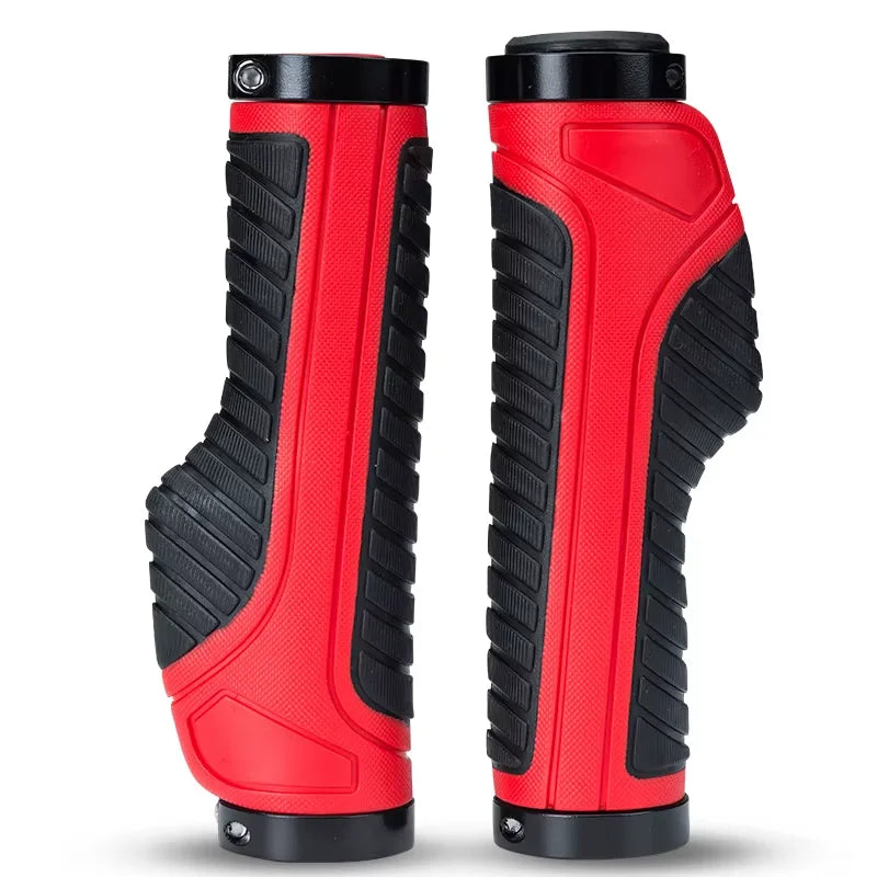 Poignées de Guidon Ergonomiques Noir et Rouge