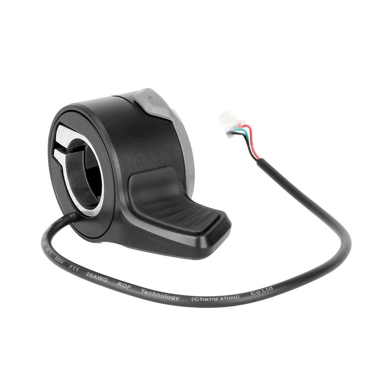 Gâchette d'accélération noire pour trottinette électrique avec câble et connecteur