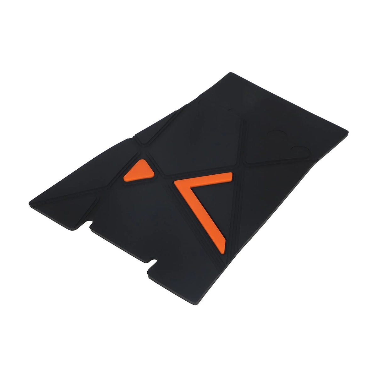 Grip en caoutchouc noir et orange pour repose-pied arrière de trottinette électrique