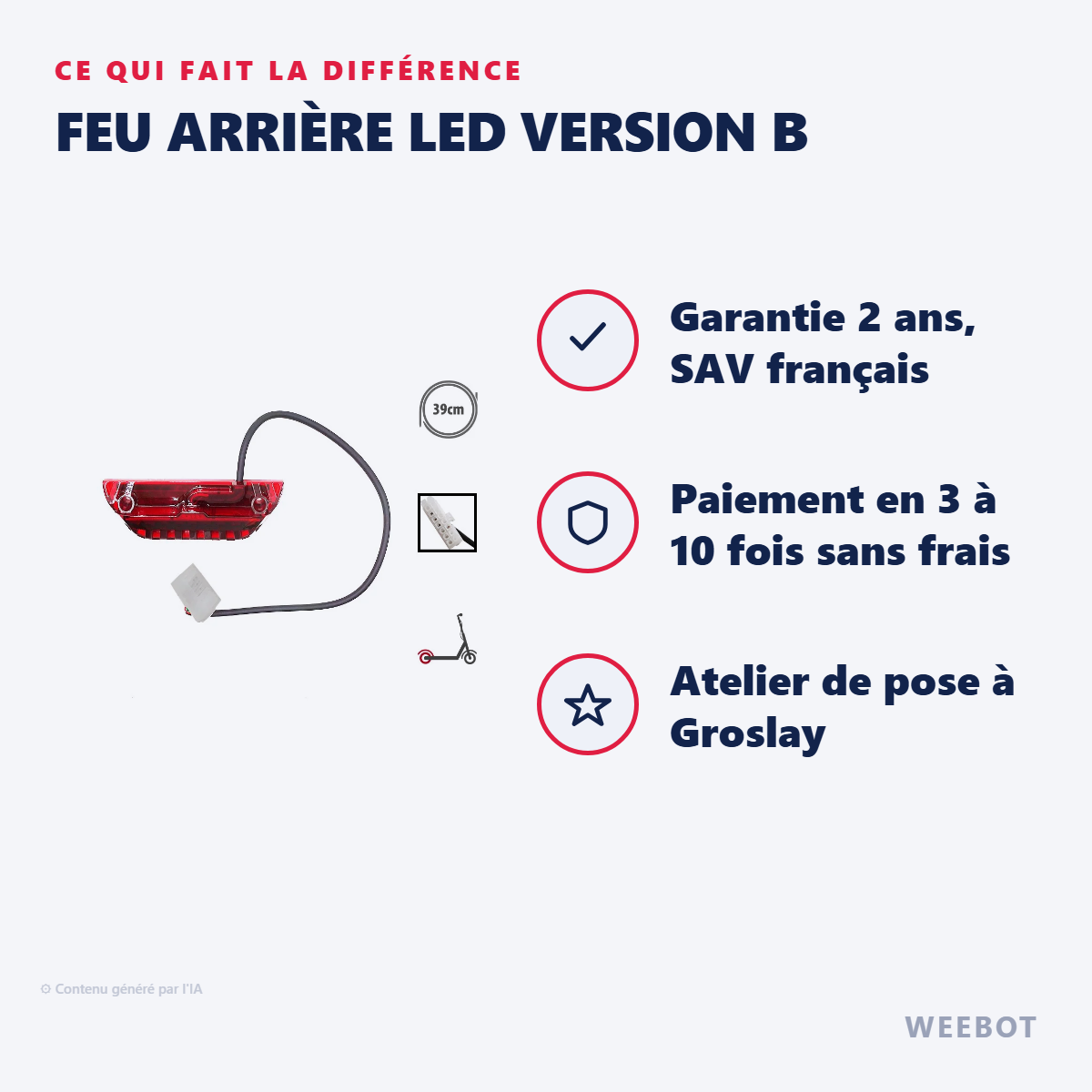 Feu Arrière LED Version B : les points forts