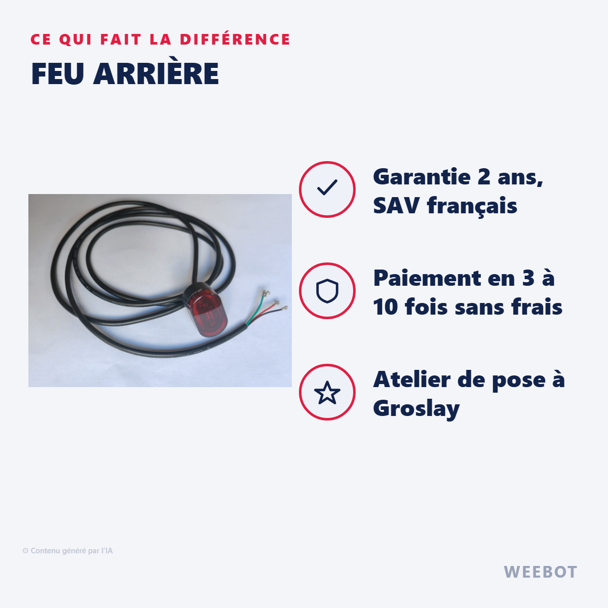 Feu Arrière : les points forts