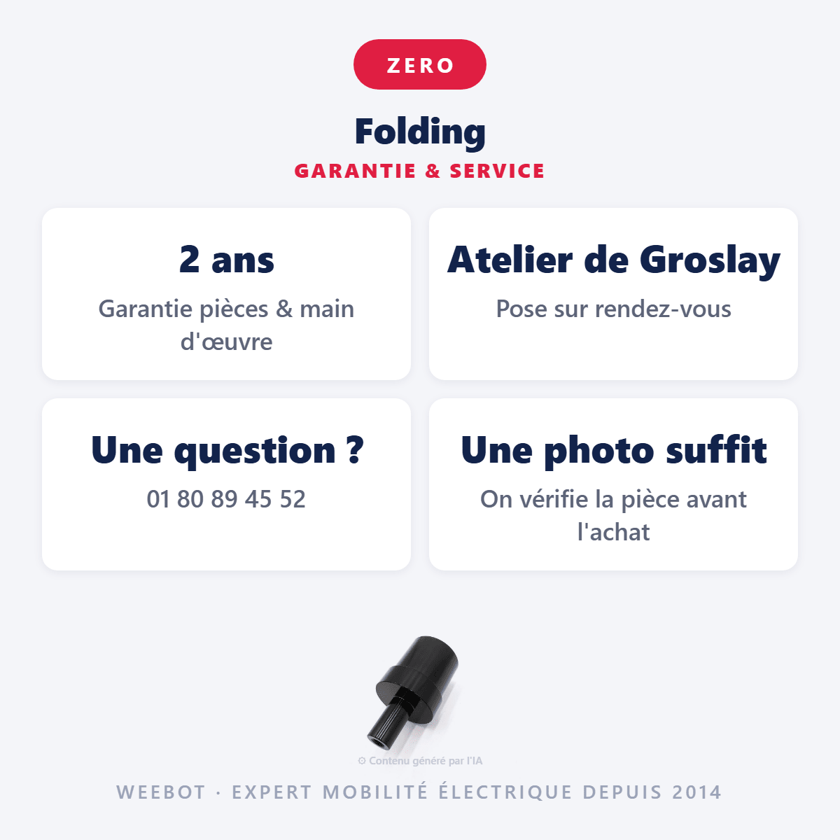 Folding pour Trottinette Électrique Z11X - Weebot