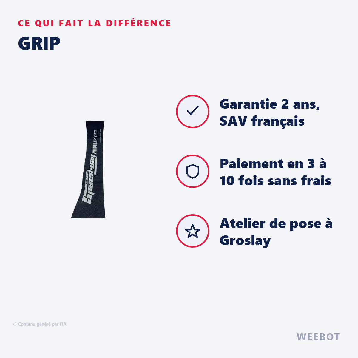 Grip : les points forts