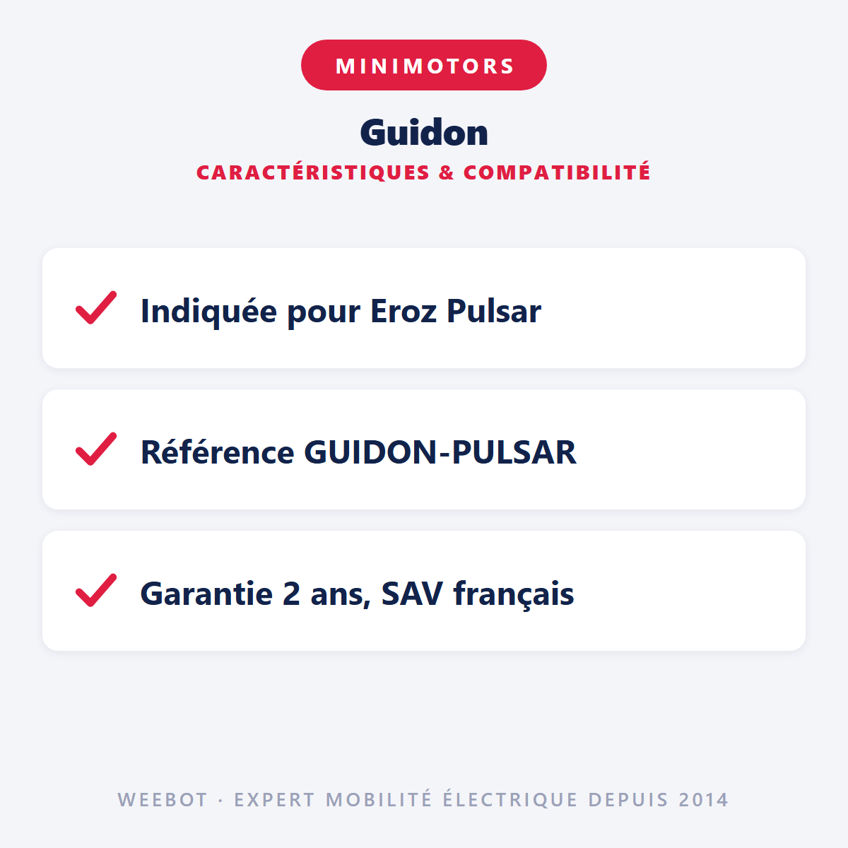 Guidon : caractéristiques et compatibilité