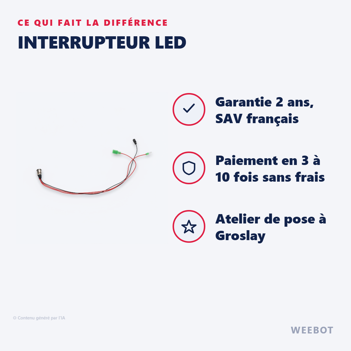 Interrupteur LED : les points forts
