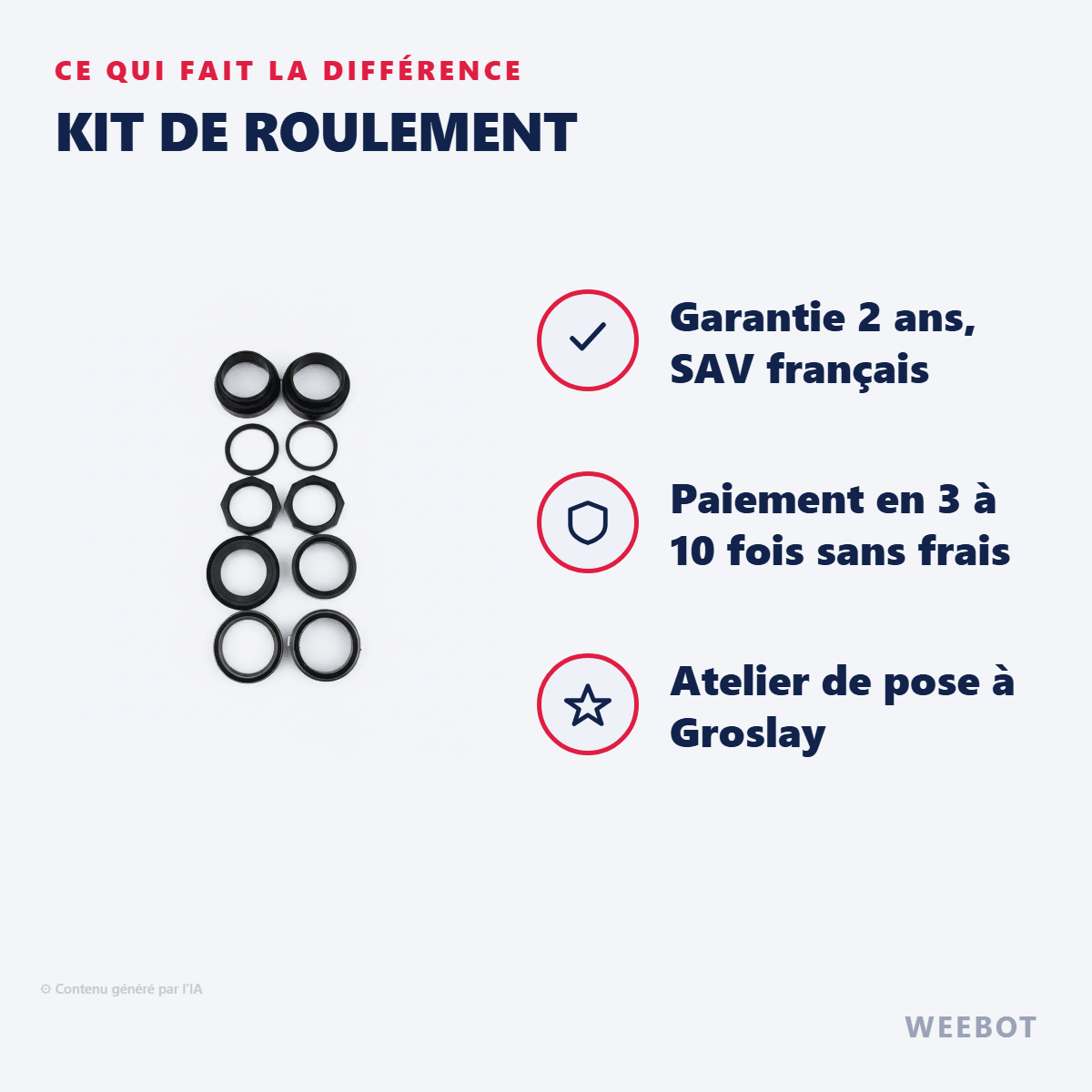Kit De Roulement pour Trottinette E-Twow (Nouvelle Génération) - Weebot