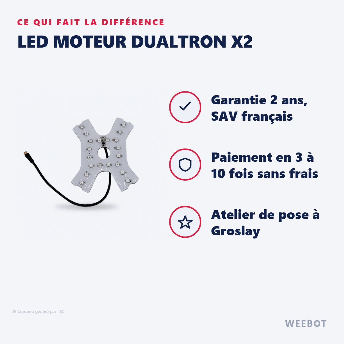 Led Moteur Dualtron X2 - Weebot