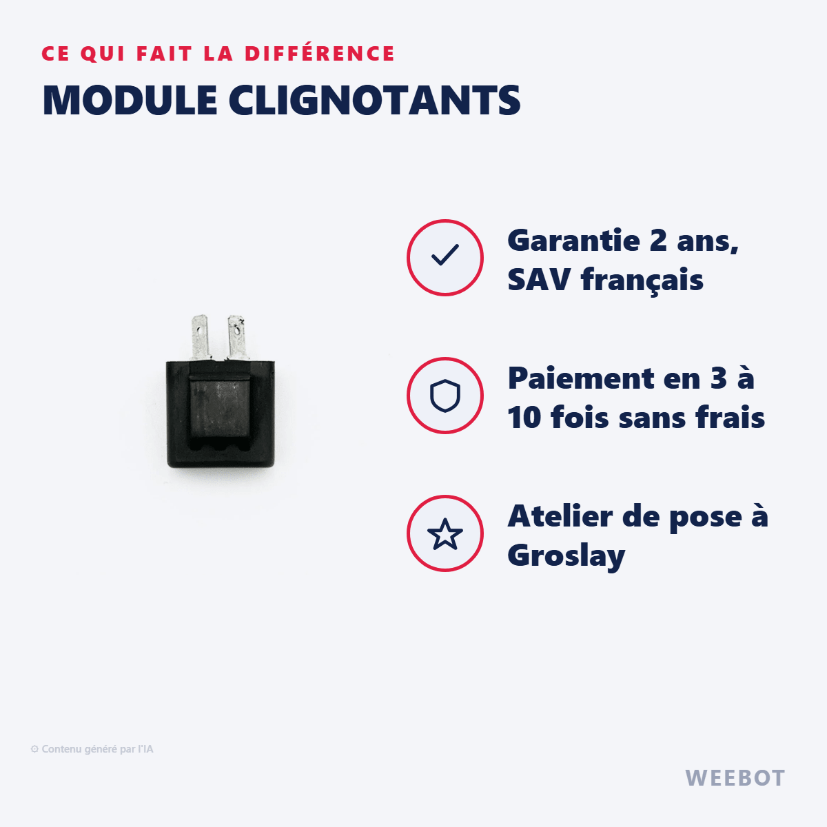 Module Clignotants pour Trottinette Électrique Speedway 5 - Weebot