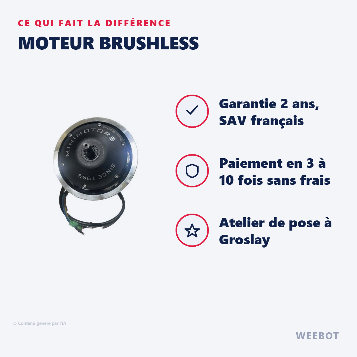 Moteur Brushless : les points forts