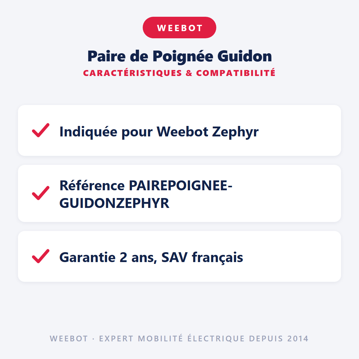 Paire de Poignée Guidon : caractéristiques et compatibilité