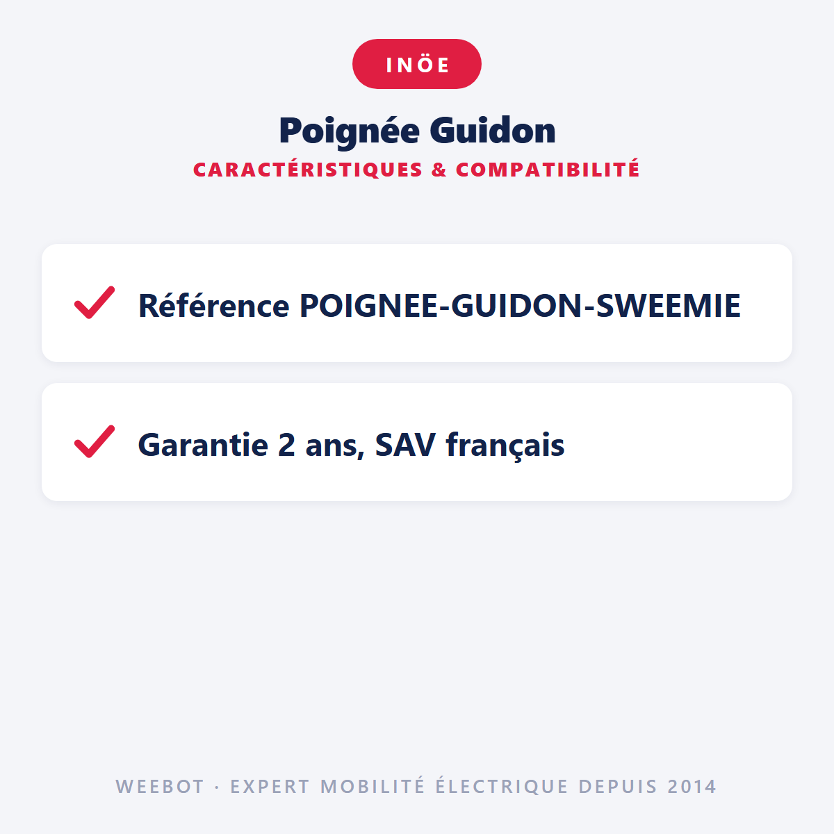 Poignée Guidon : caractéristiques et compatibilité