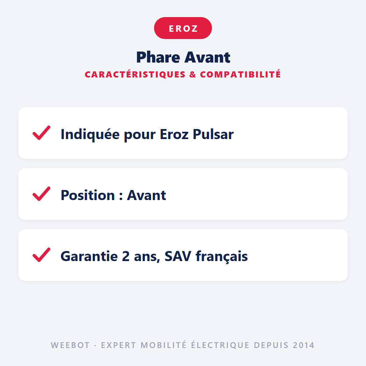 Phare Avant : caractéristiques et compatibilité