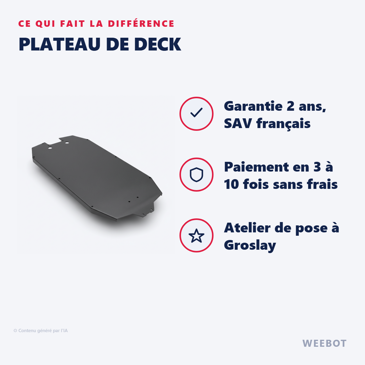 Plateau de Deck : les points forts