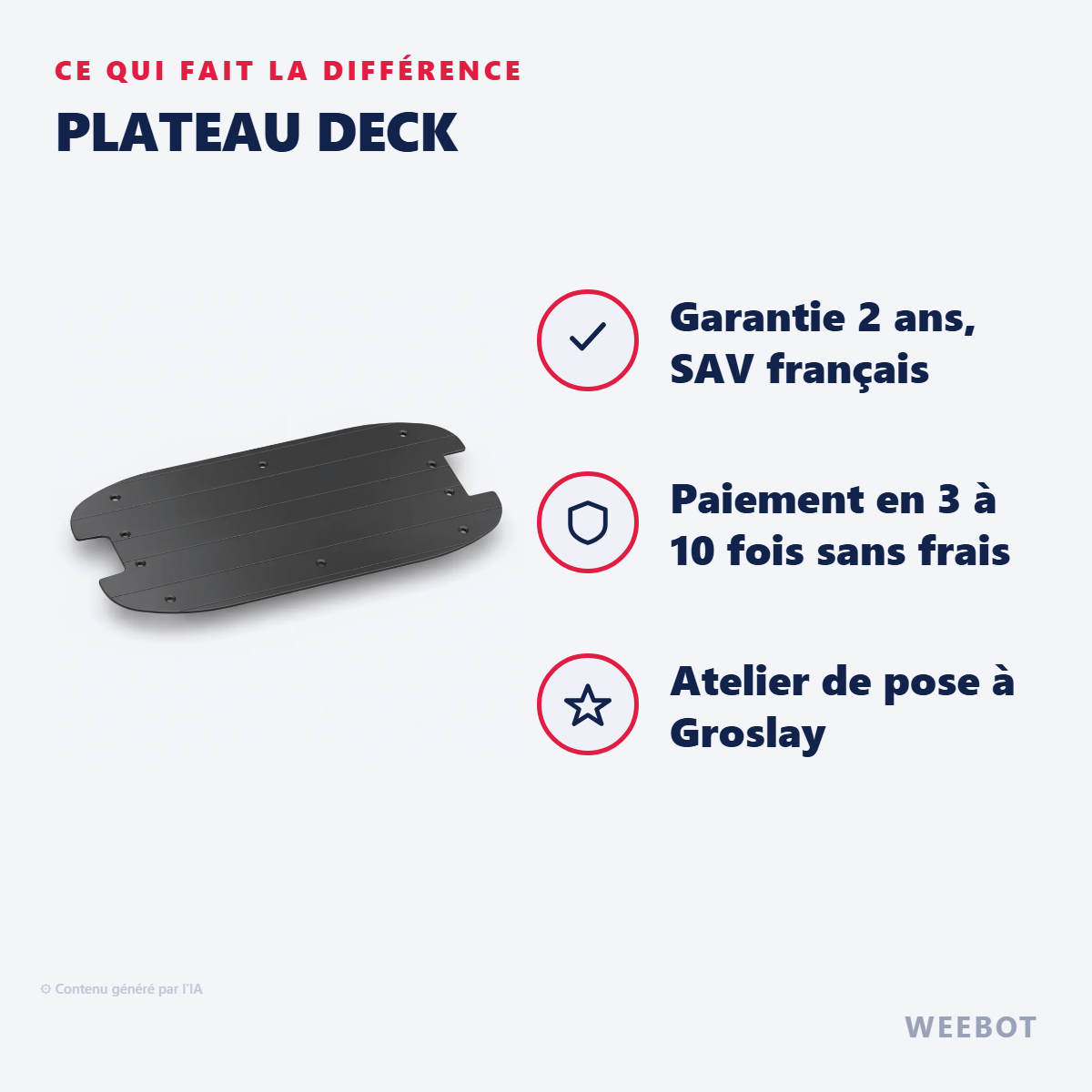 Plateau Deck : les points forts