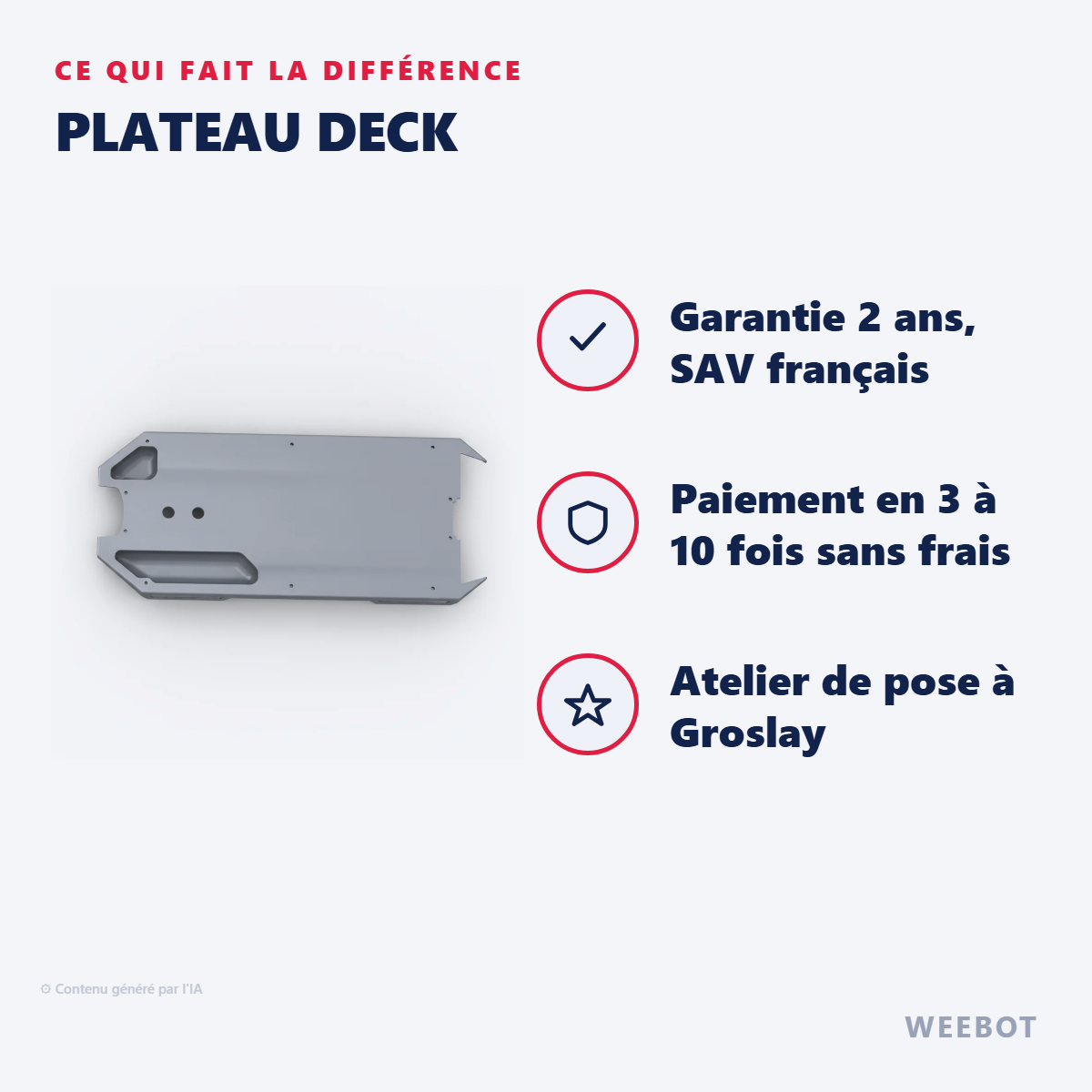 Plateau Deck : les points forts