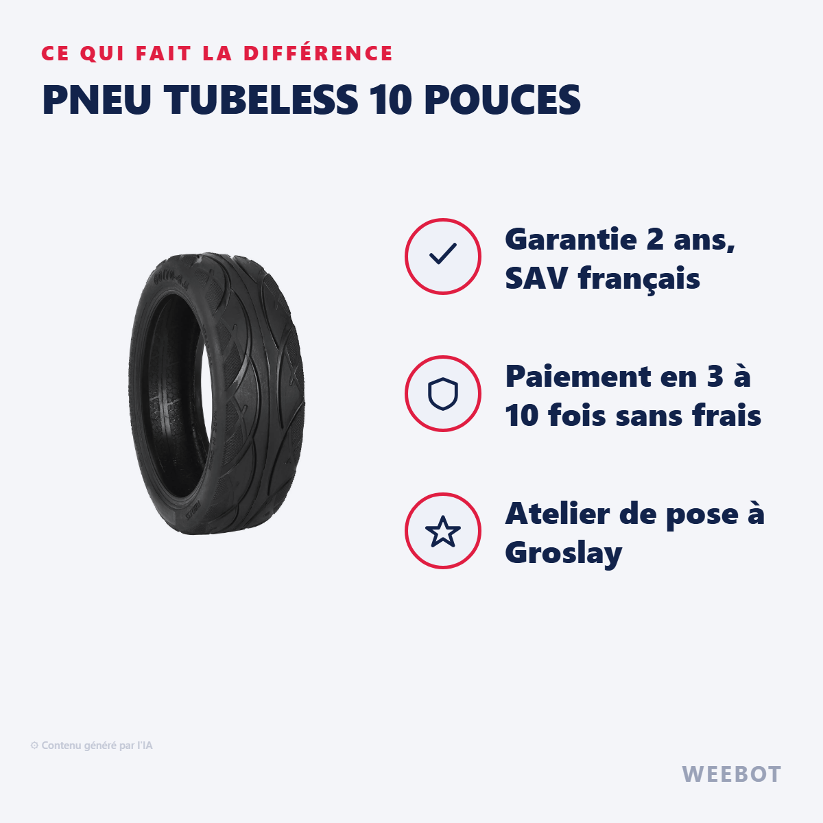 Pneu Tubeless 10 Pouces : les points forts