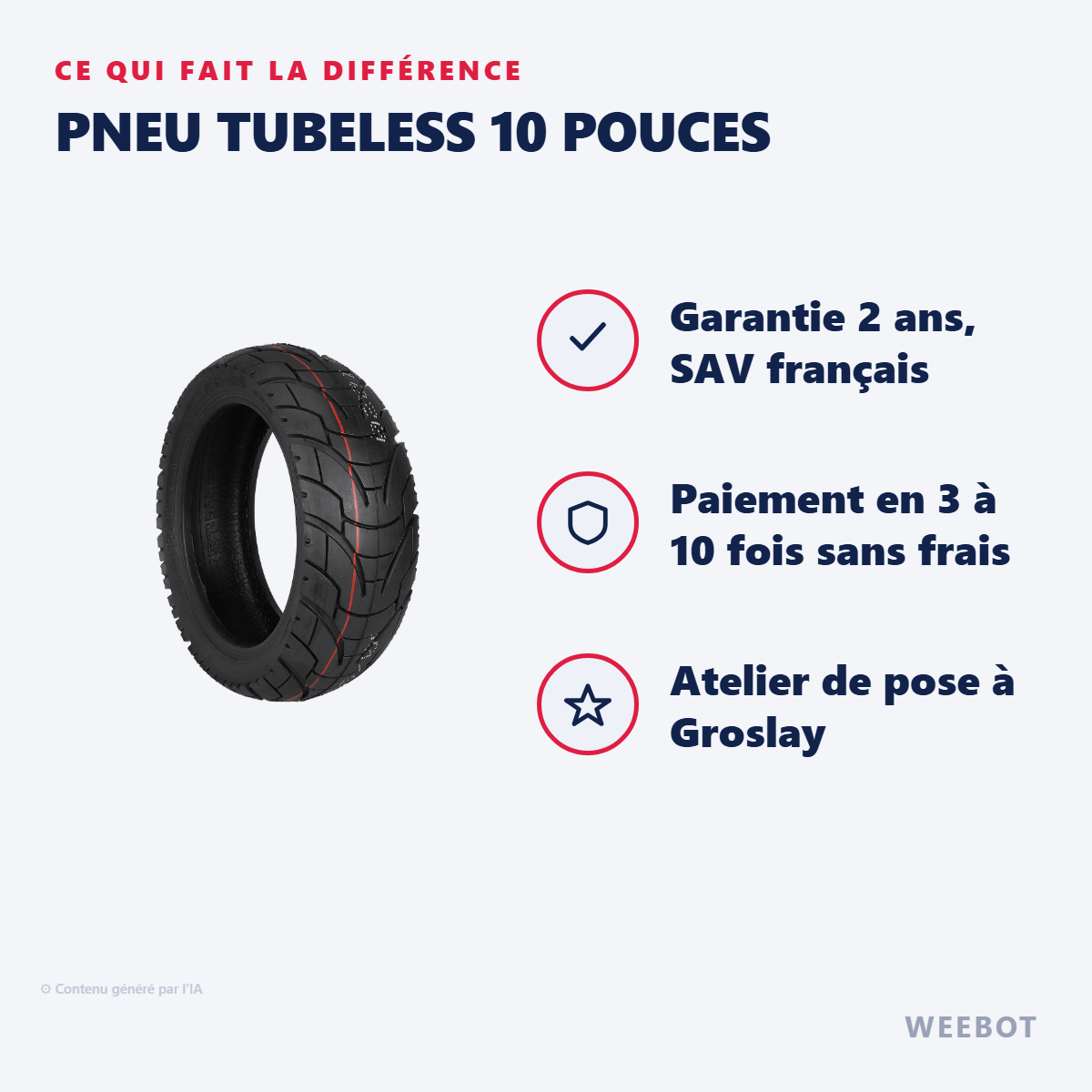 Pneu Tubeless 10 Pouces : les points forts