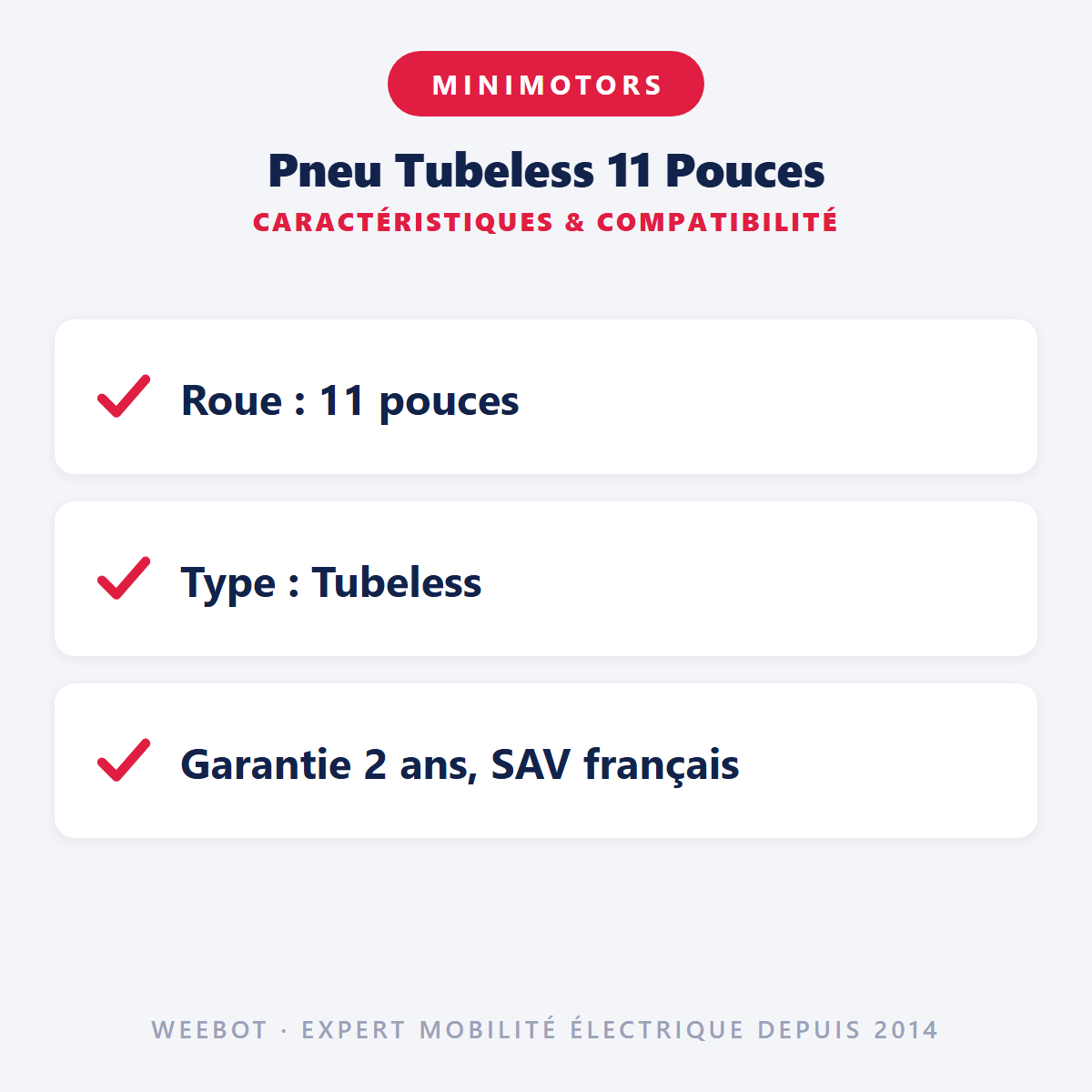 Pneu Tubeless 11 Pouces : caractéristiques et compatibilité