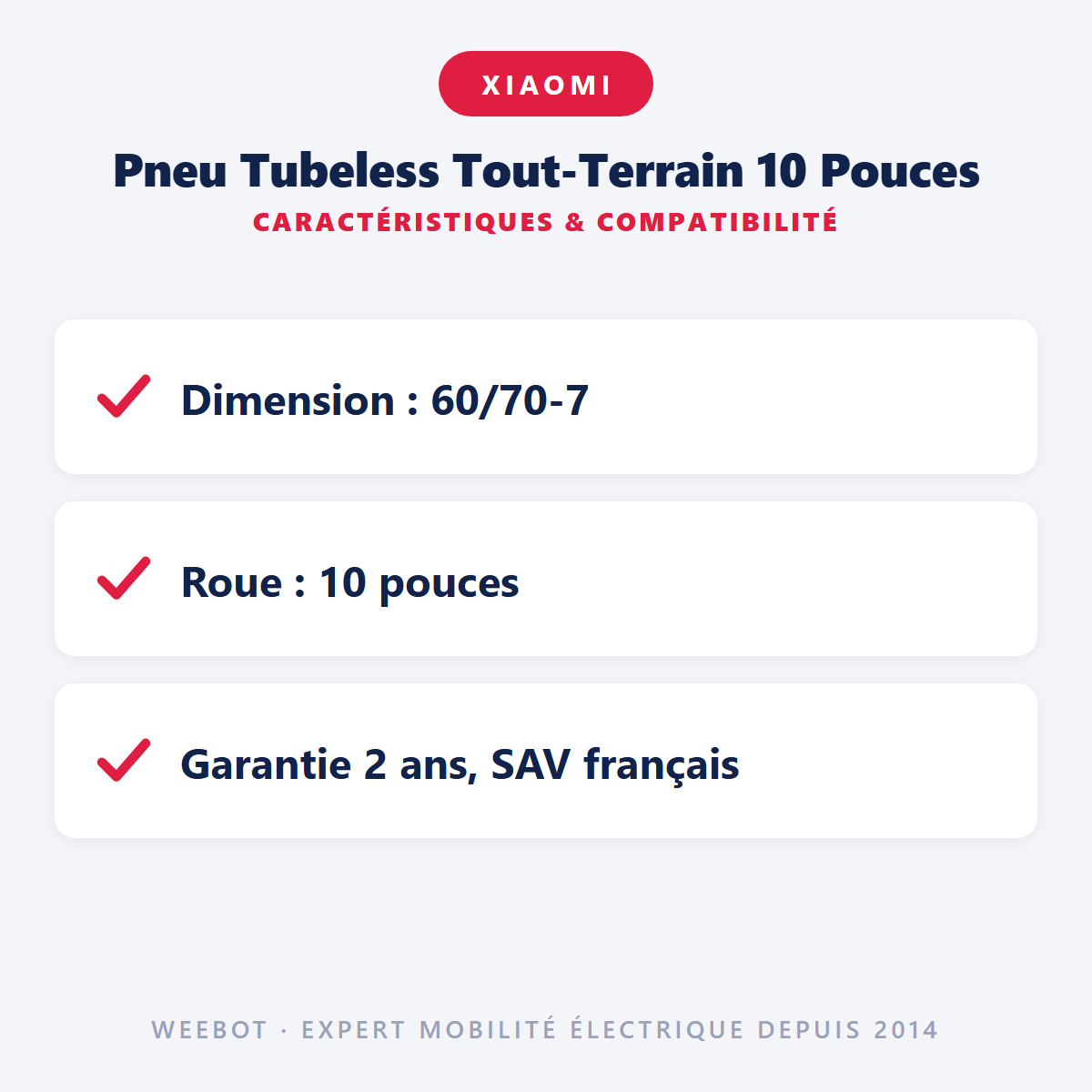 Pneu Tubeless Tout-Terrain 10 Pouces : caractéristiques et compatibilité