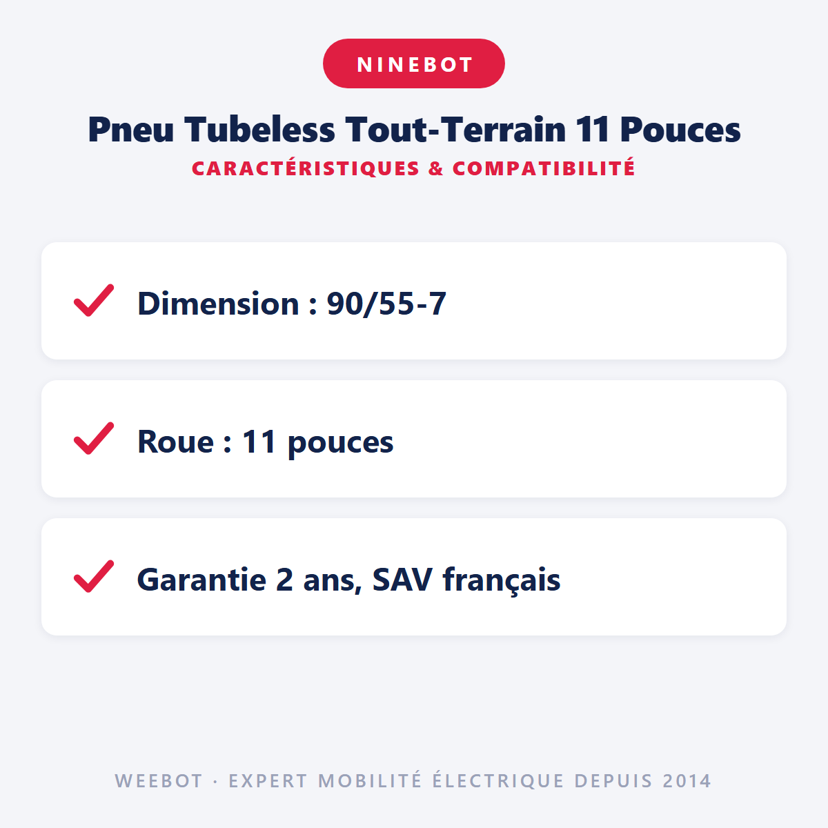 Pneu Tubeless Tout-Terrain 11 Pouces : caractéristiques et compatibilité