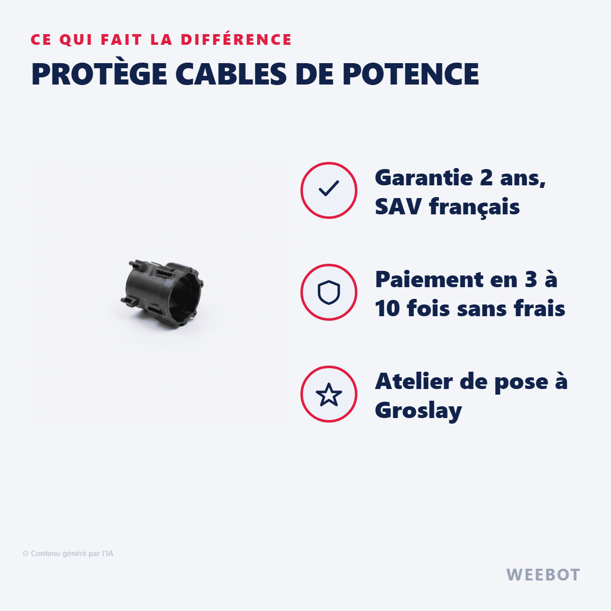 Protège Cables de Potence pour Trottinette Électrique Dualtron Popular - Weebot